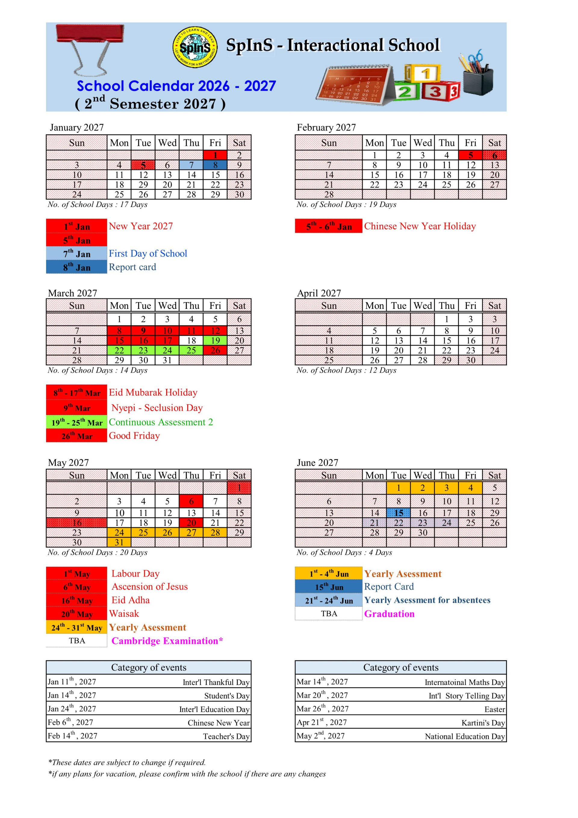 1st & 2nd Sem - Academic Calendar (2026 - 2027) 2 side_2